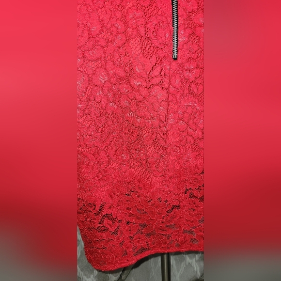 REVOLVE NBD x NAVEN Red Lace Midi Dress (NWOT) - Picture 3 of 5